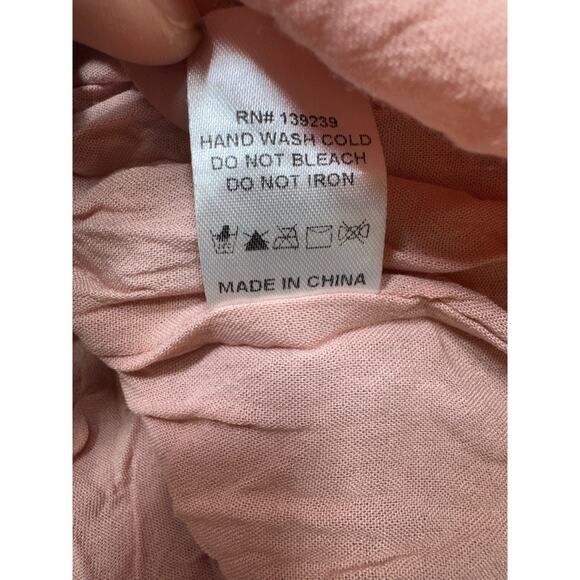 Do + Be Women’s Halter Dress Sz M Tye Neck Romantic Coquette Blush Pink Y2k - Picture 9 of 9